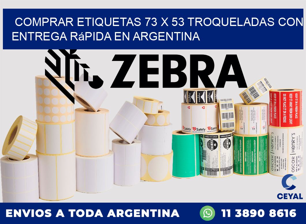 Comprar etiquetas 73 x 53 troqueladas con entrega rápida en Argentina