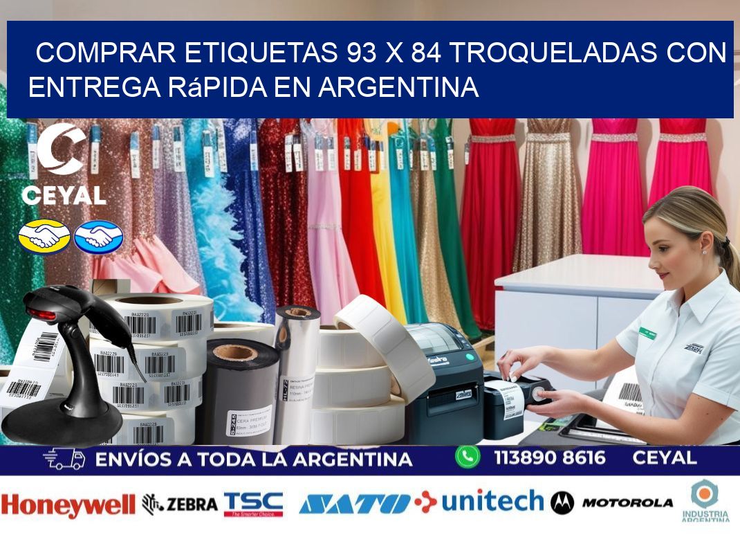 Comprar etiquetas 93 x 84 troqueladas con entrega rápida en Argentina