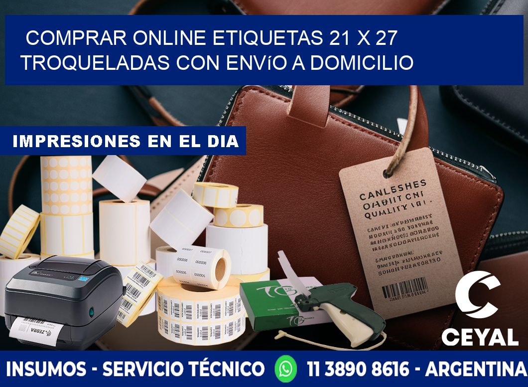 Comprar online etiquetas 21 x 27 troqueladas con envío a domicilio