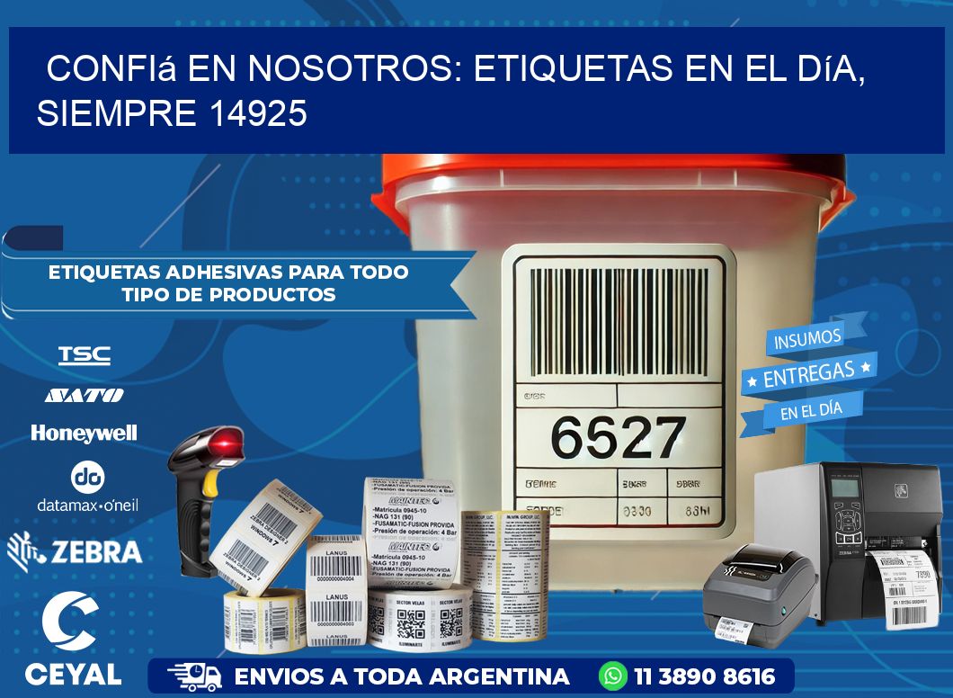 Confiá en Nosotros: Etiquetas en el Día, Siempre 14925