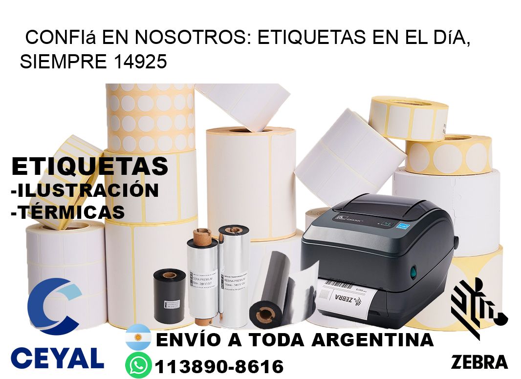 Confiá en Nosotros: Etiquetas en el Día, Siempre 14925