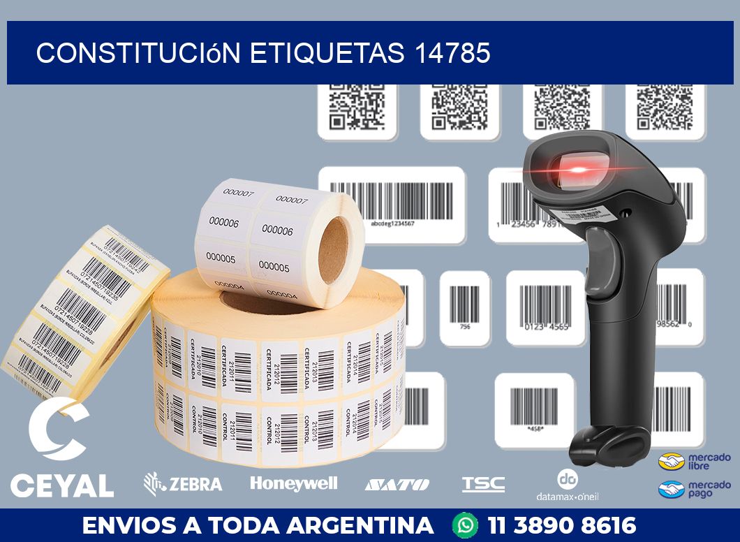 Constitución etiquetas 14785