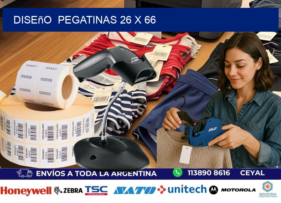 Diseño  PEGATINAS 26 x 66