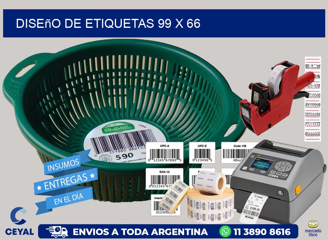 Diseño de etiquetas 99 x 66