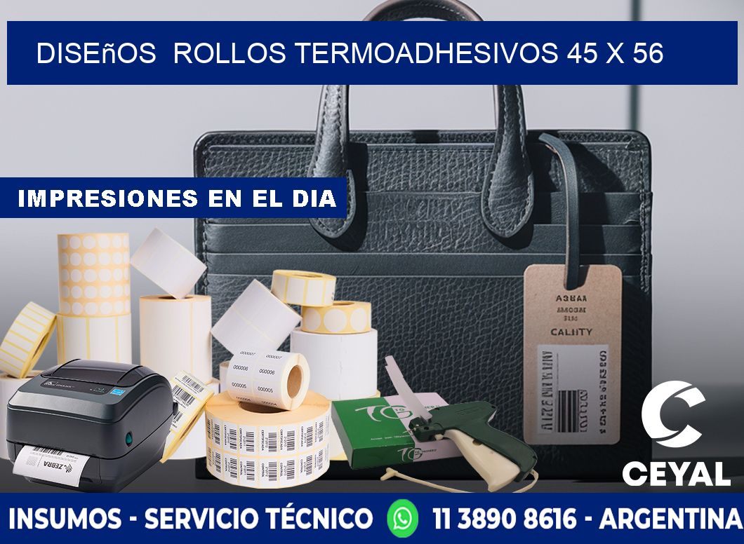 Diseños  ROLLOS TERMOADHESIVOS 45 x 56