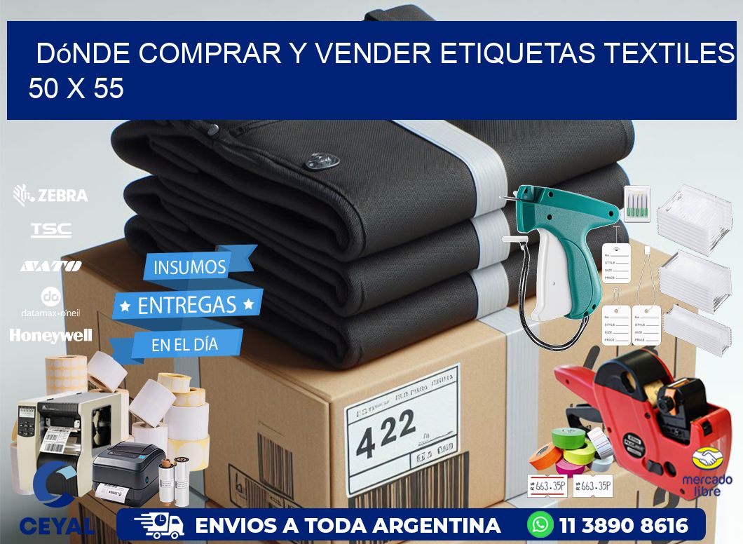 Dónde Comprar y Vender Etiquetas Textiles 50 x 55