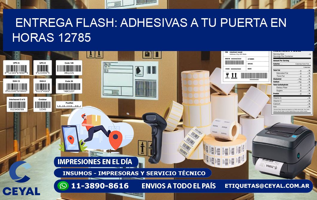 Entrega Flash: Adhesivas A Tu Puerta en Horas 12785