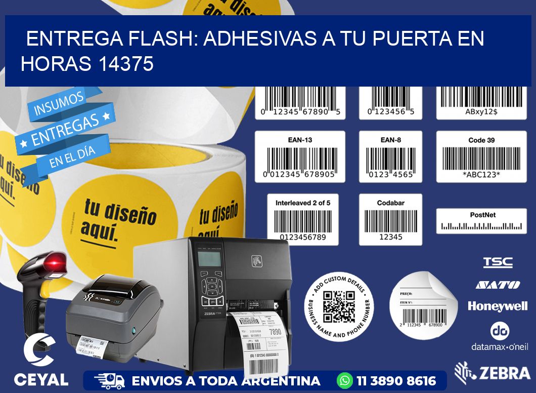 Entrega Flash: Adhesivas A Tu Puerta en Horas 14375