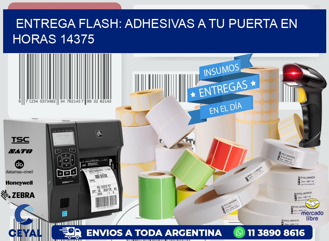 Entrega Flash: Adhesivas A Tu Puerta en Horas 14375