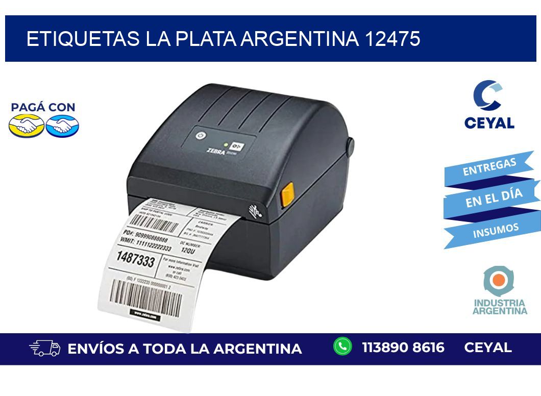 Etiquetas La Plata Argentina 12475