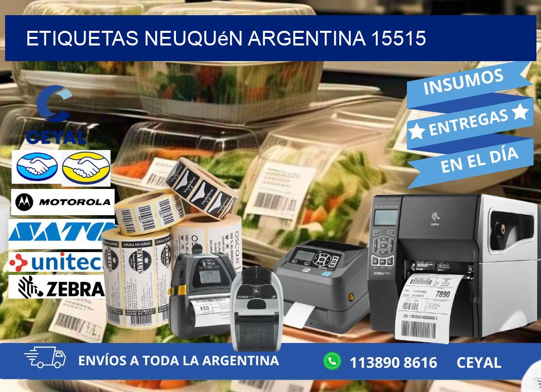 Etiquetas Neuquén Argentina 15515