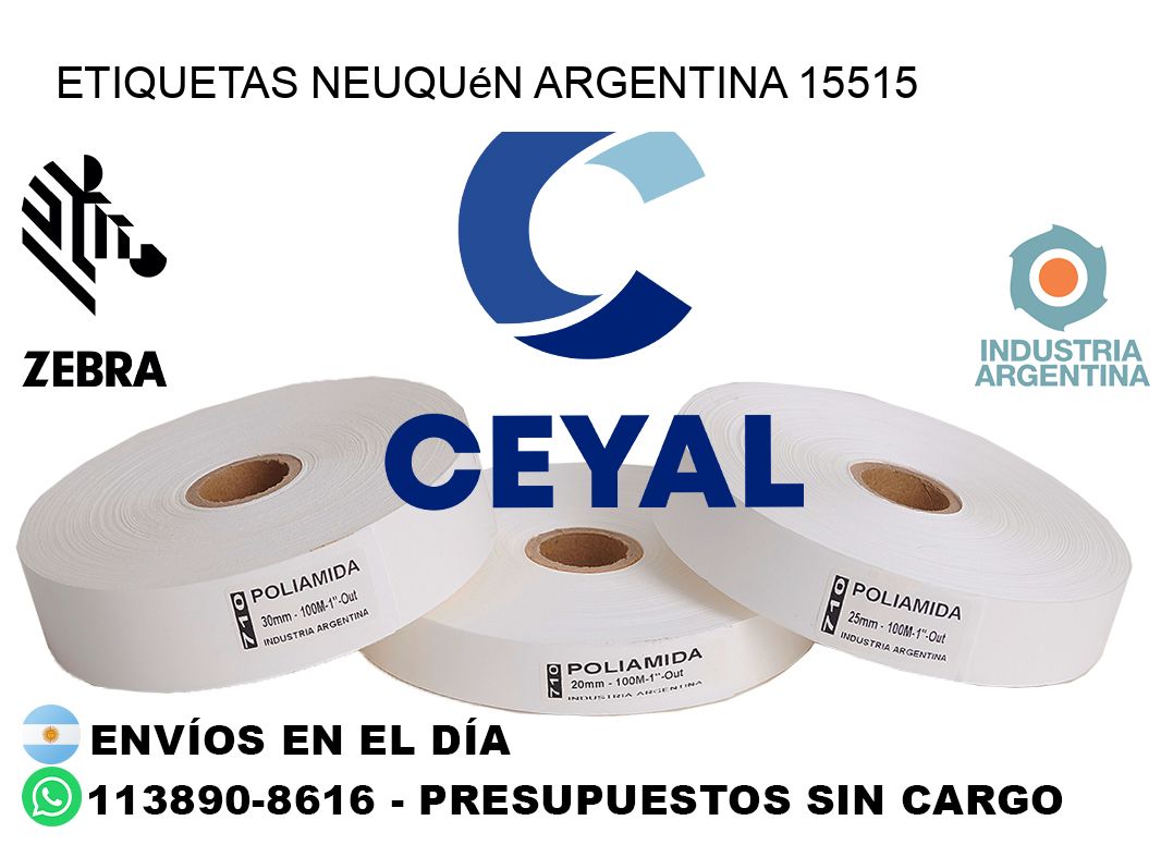 Etiquetas Neuquén Argentina 15515