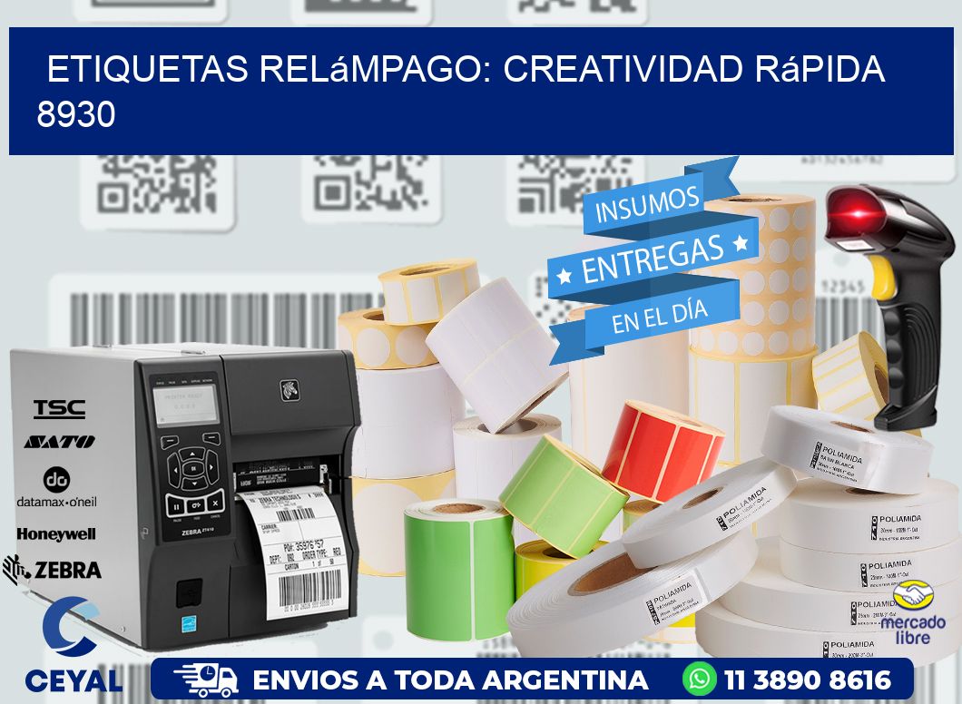 Etiquetas Relámpago: Creatividad Rápida 8930