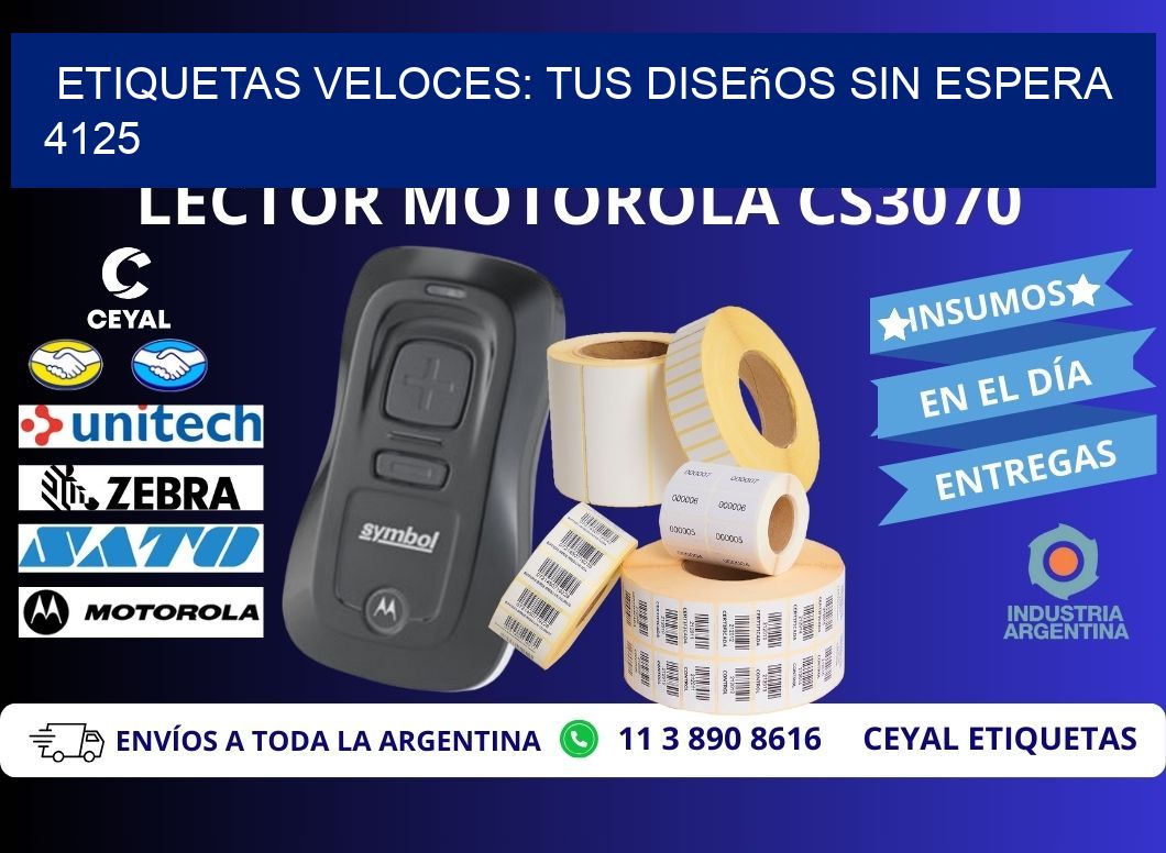 Etiquetas Veloces: Tus Diseños sin Espera 4125