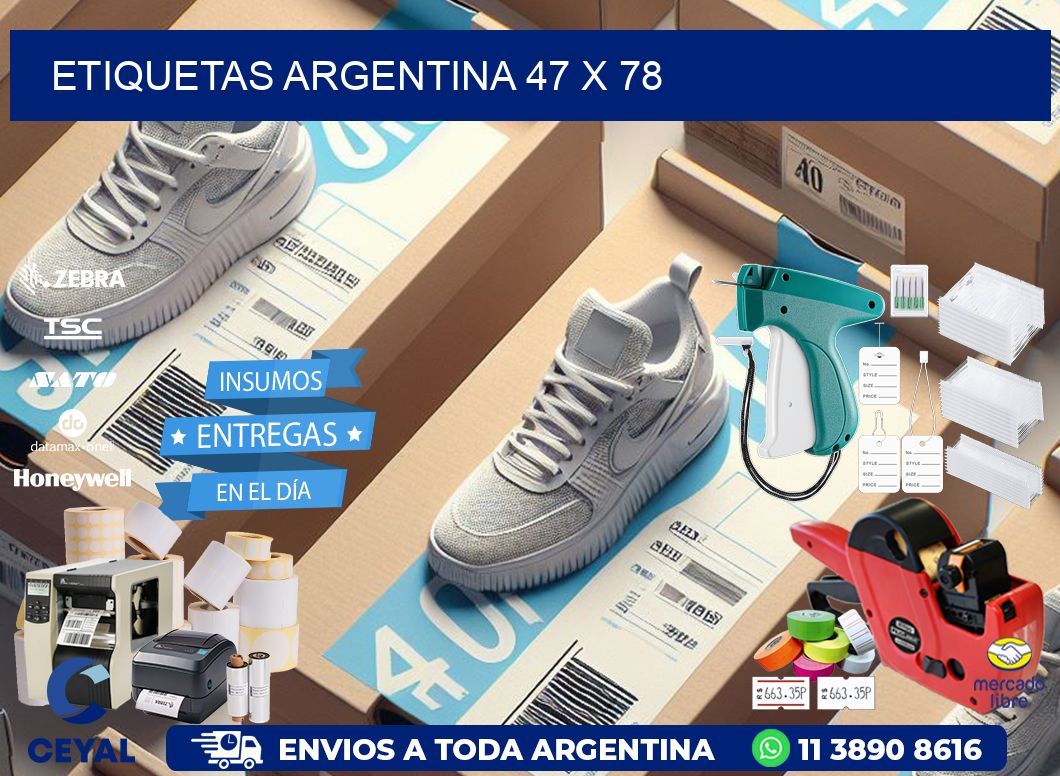 Etiquetas argentina 47 x 78