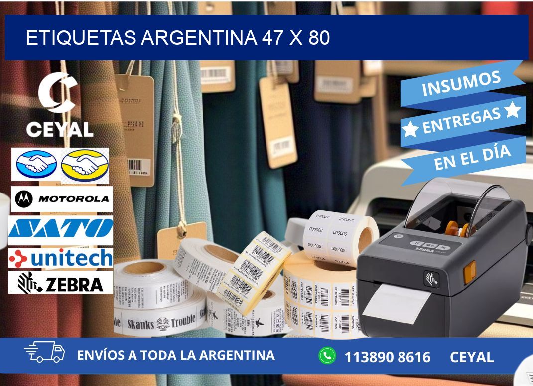 Etiquetas argentina 47 x 80