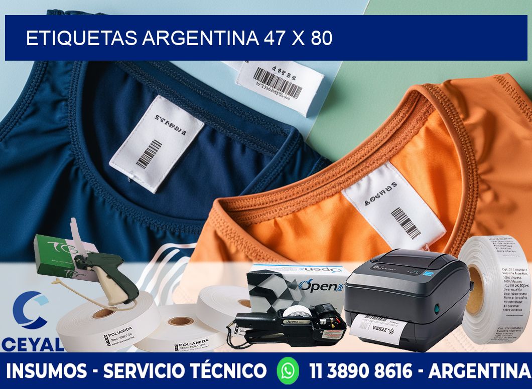 Etiquetas argentina 47 x 80