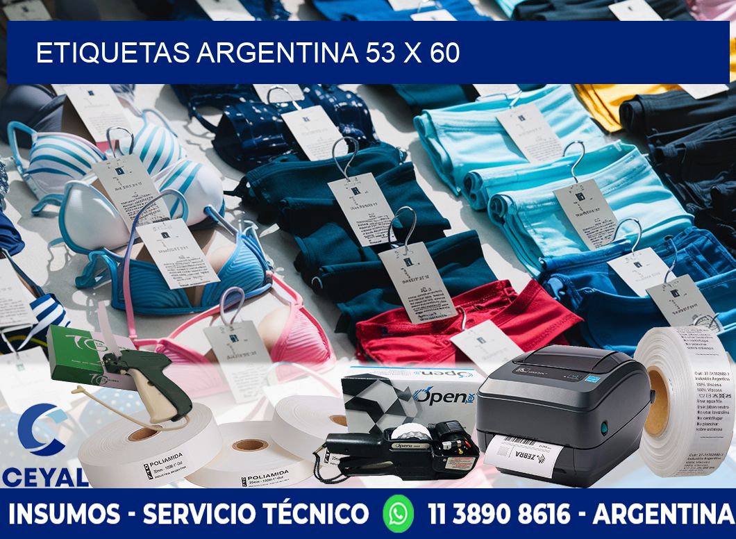Etiquetas argentina 53 x 60