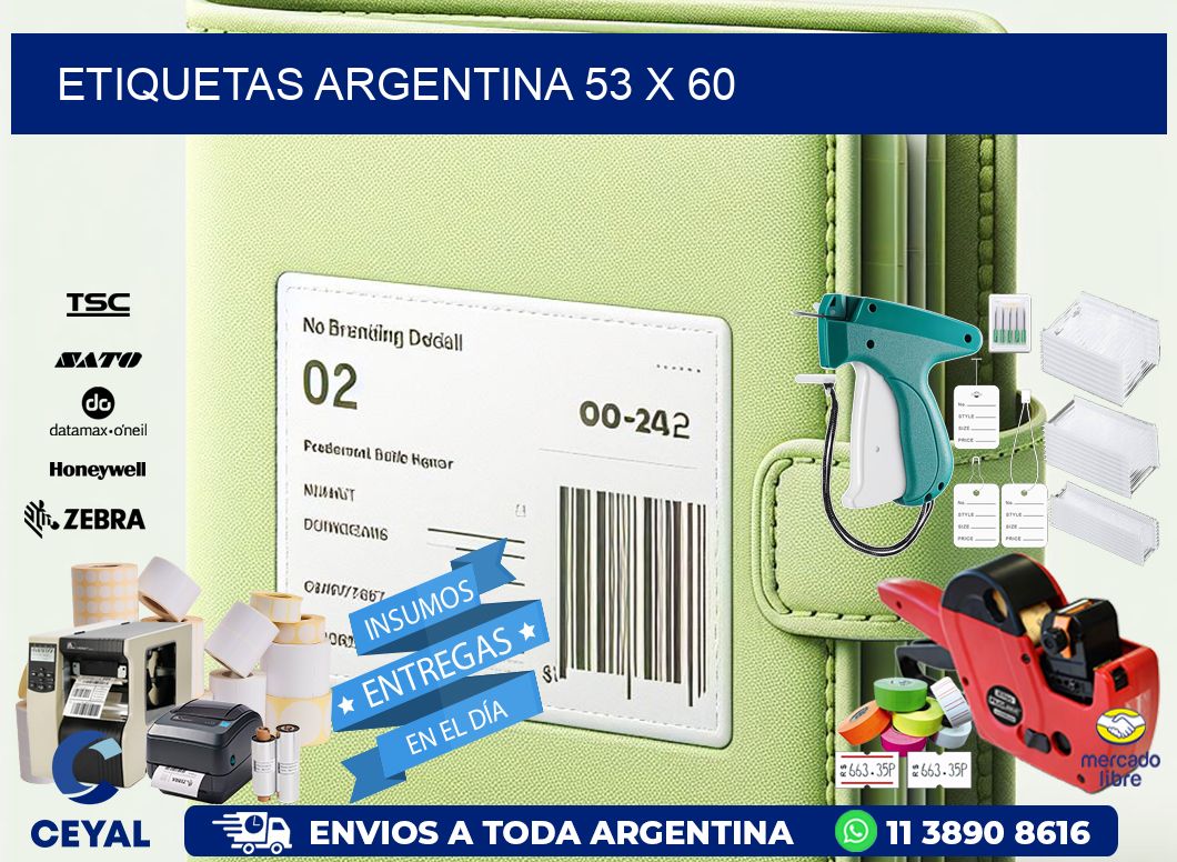 Etiquetas argentina 53 x 60