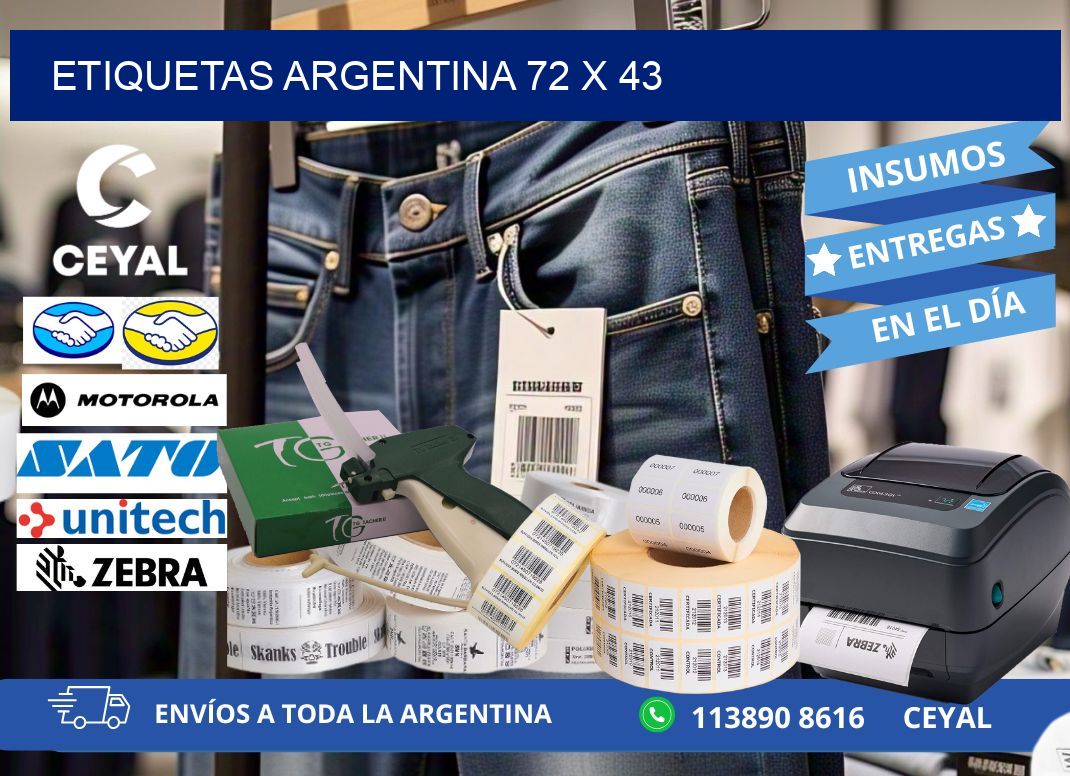 Etiquetas argentina 72 x 43