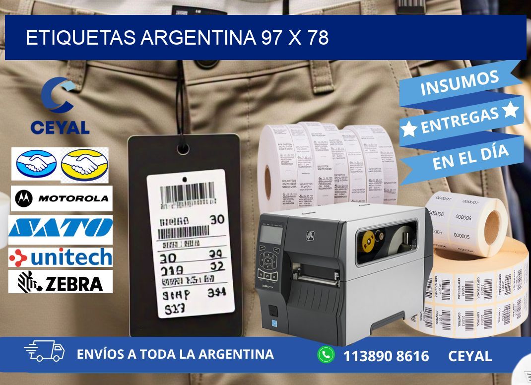 Etiquetas argentina 97 x 78
