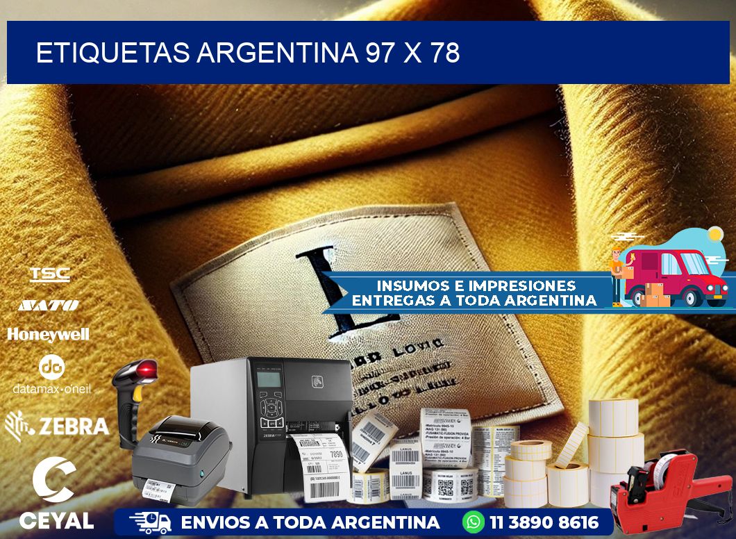 Etiquetas argentina 97 x 78