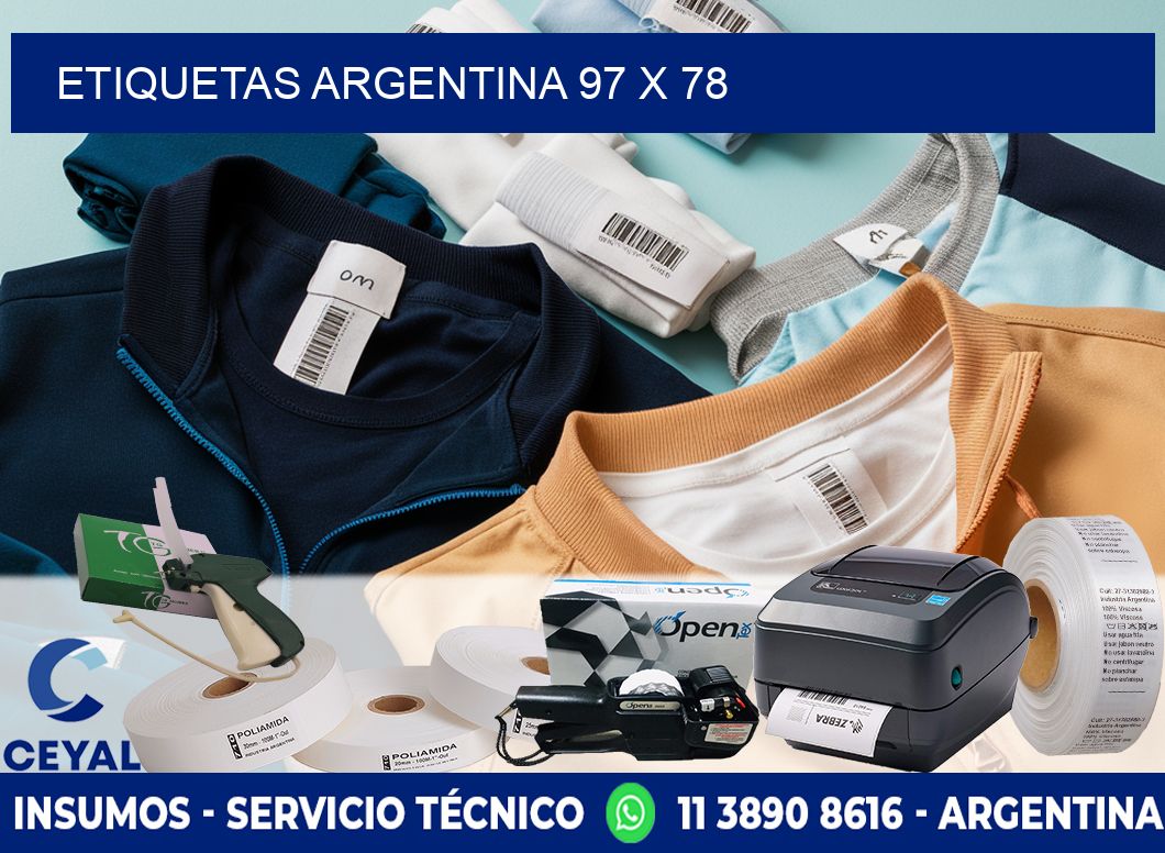 Etiquetas argentina 97 x 78