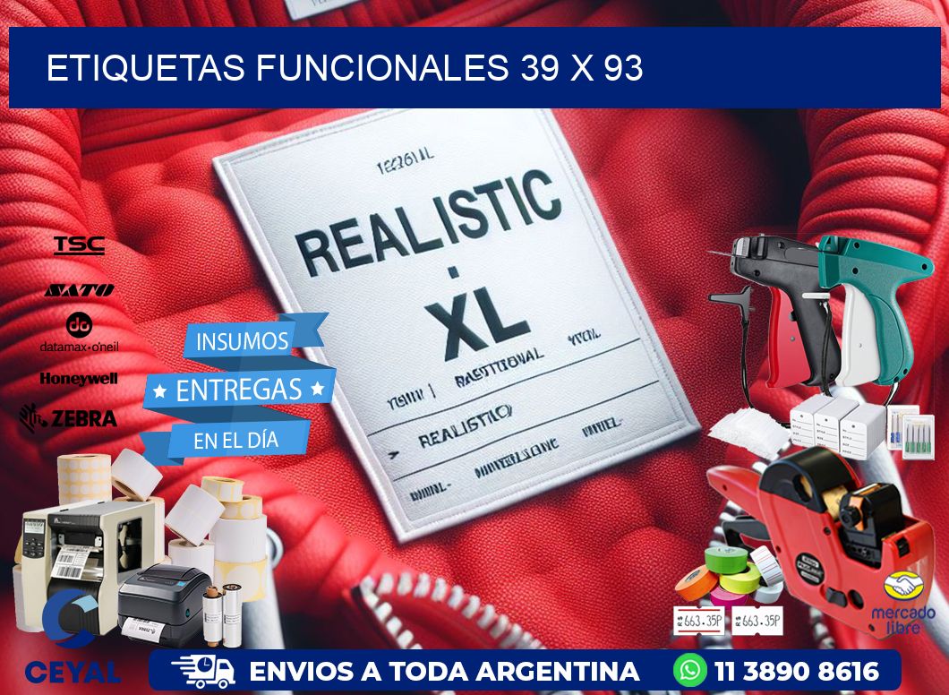 Etiquetas funcionales 39 x 93