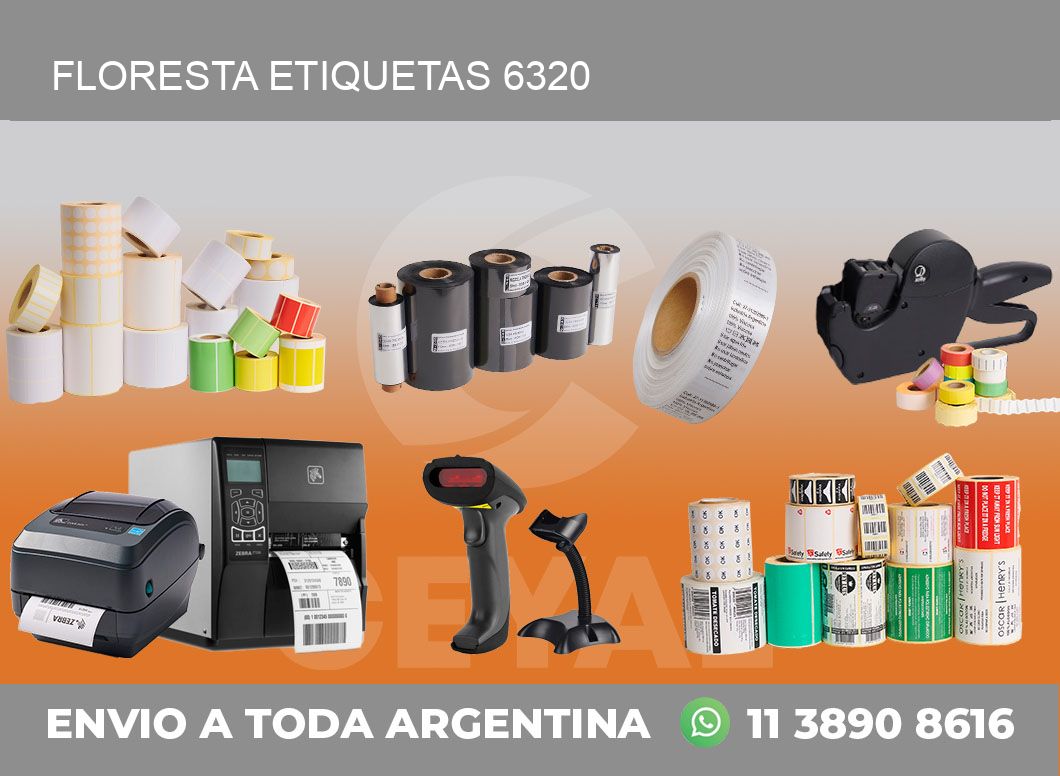 Floresta etiquetas 6320