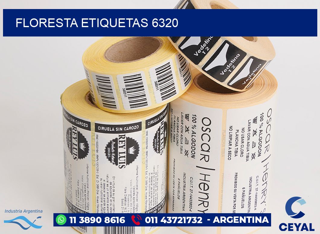 Floresta etiquetas 6320