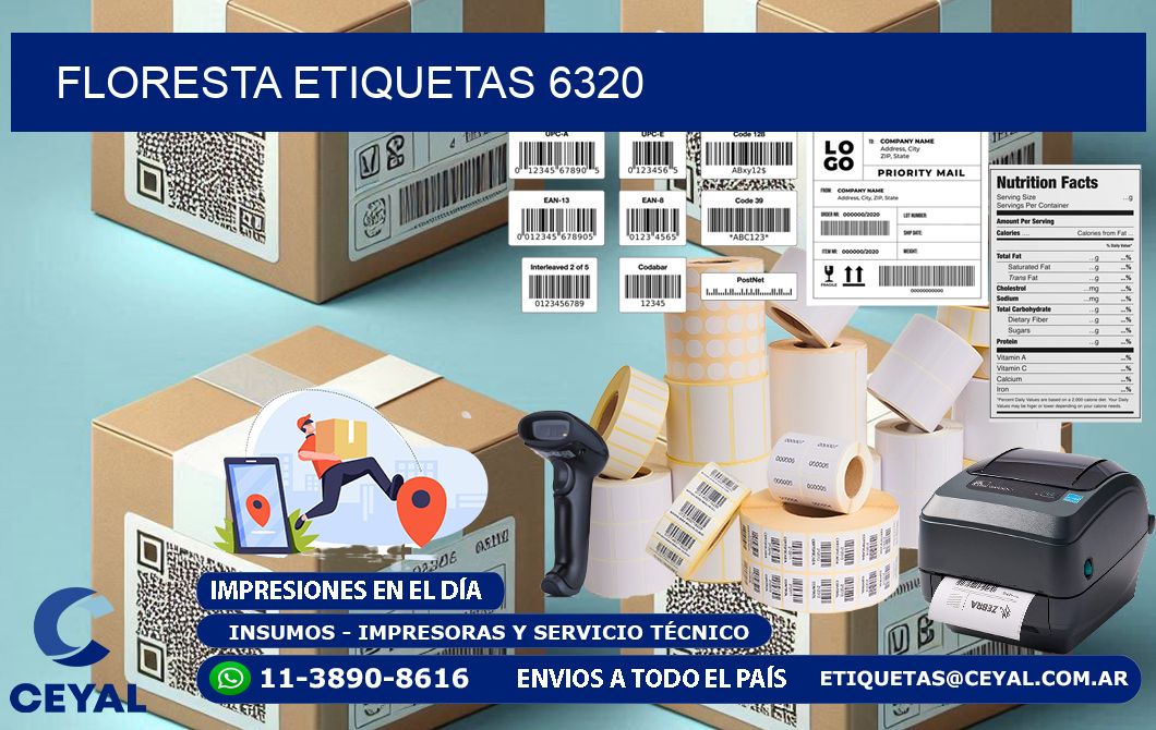 Floresta etiquetas 6320