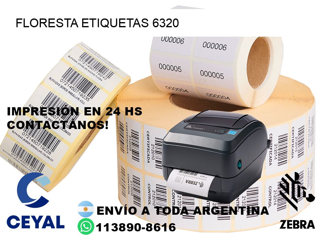 Floresta etiquetas 6320