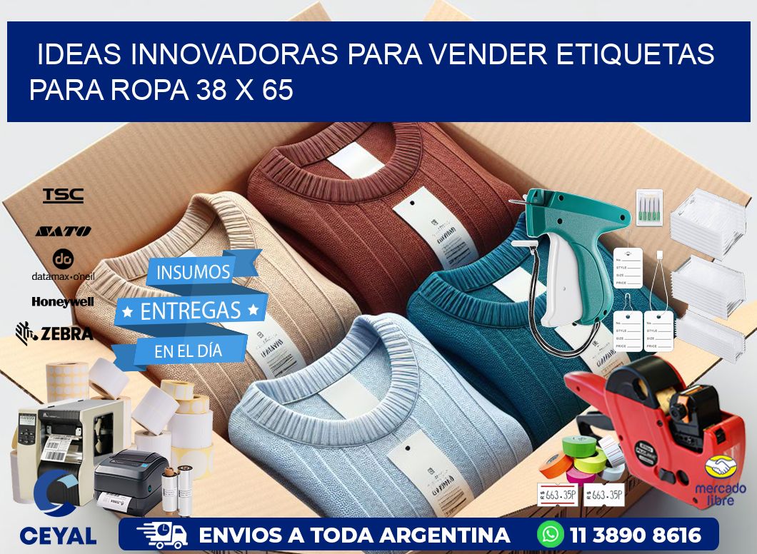 Ideas Innovadoras para Vender Etiquetas para Ropa 38 x 65