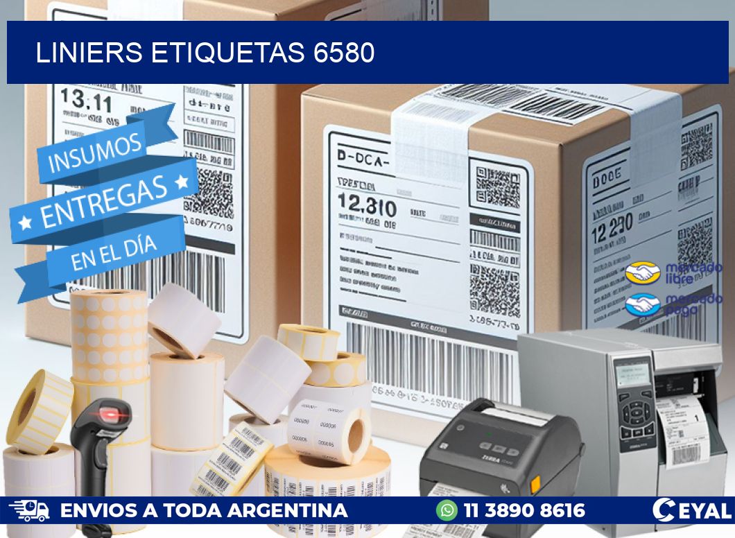 Liniers etiquetas 6580