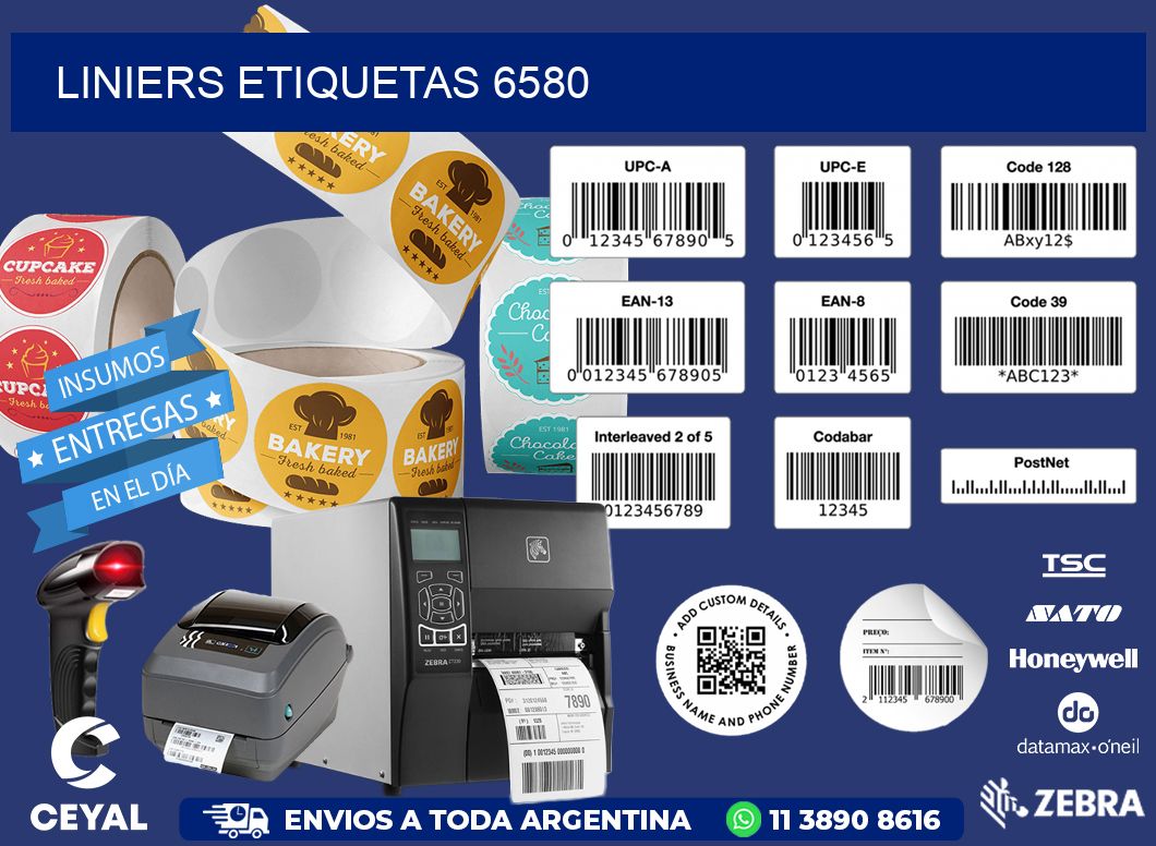 Liniers etiquetas 6580