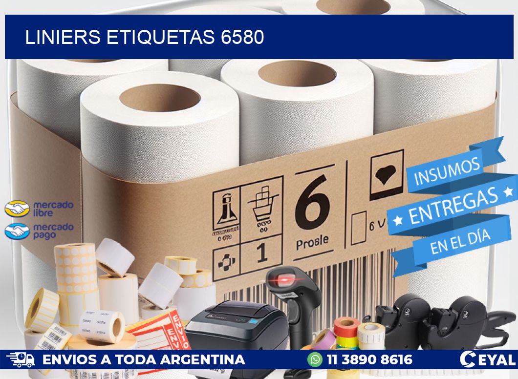 Liniers etiquetas 6580