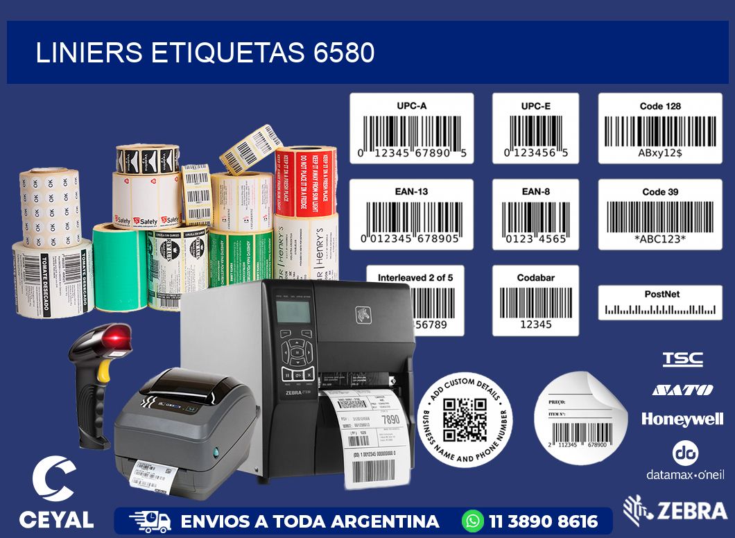 Liniers etiquetas 6580