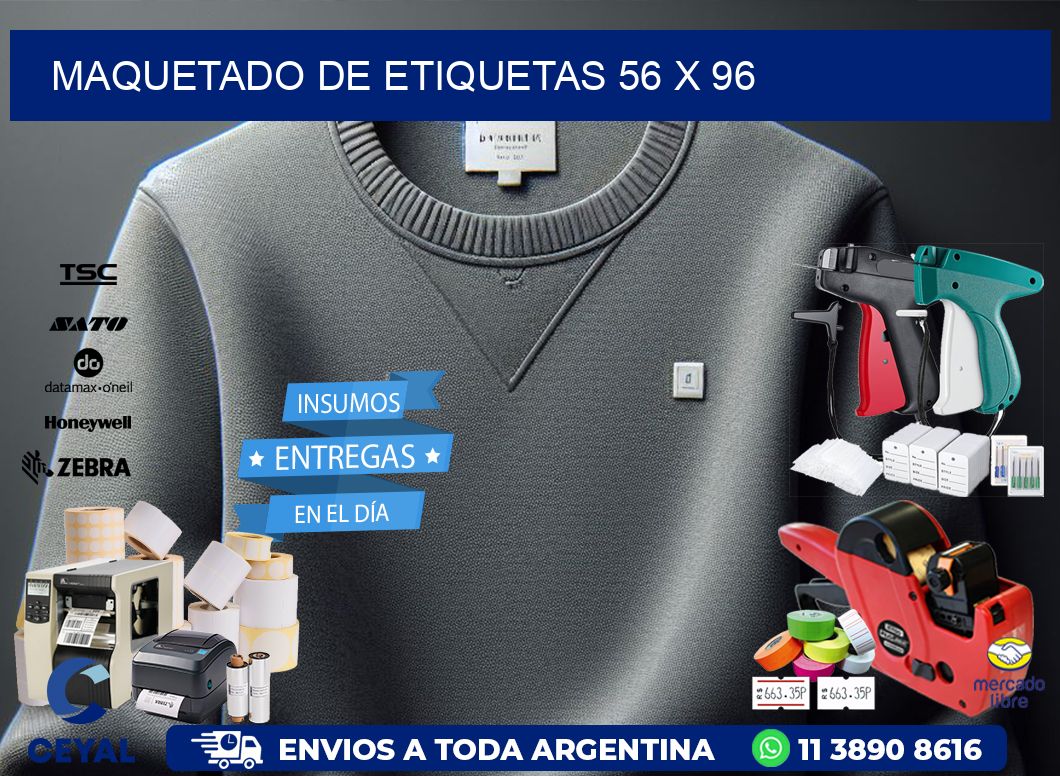 Maquetado de etiquetas 56 x 96