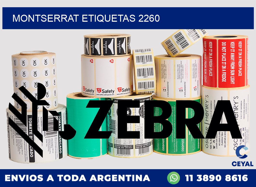 Montserrat etiquetas 2260