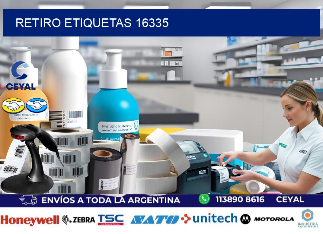 Retiro etiquetas 16335