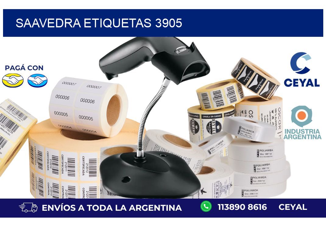 Saavedra etiquetas 3905