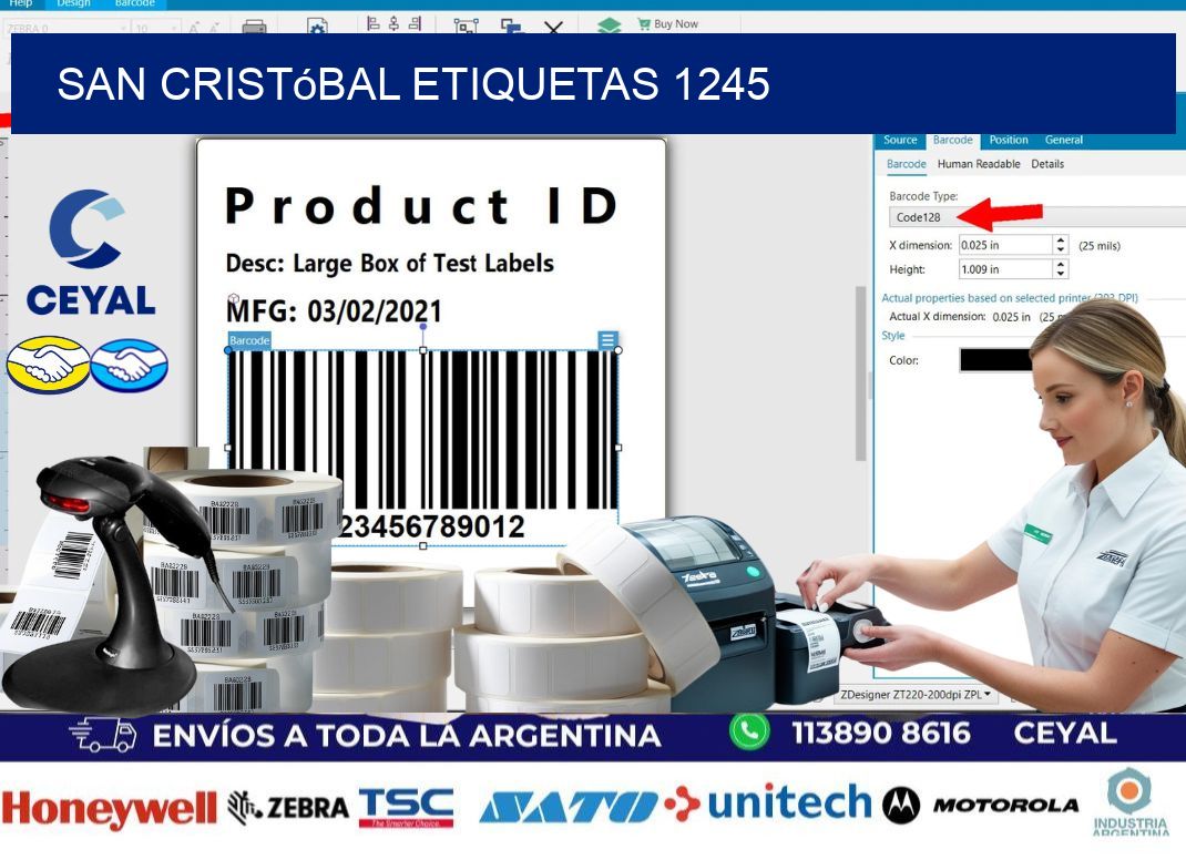 San Cristóbal etiquetas 1245