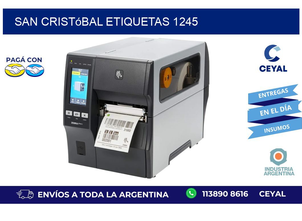 San Cristóbal etiquetas 1245