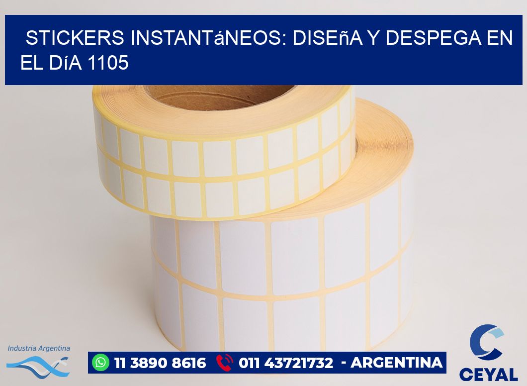 Stickers Instantáneos: Diseña y Despega en el Día 1105