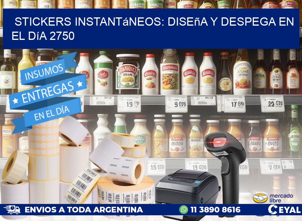 Stickers Instantáneos: Diseña y Despega en el Día 2750