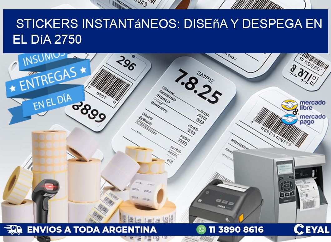Stickers Instantáneos: Diseña y Despega en el Día 2750