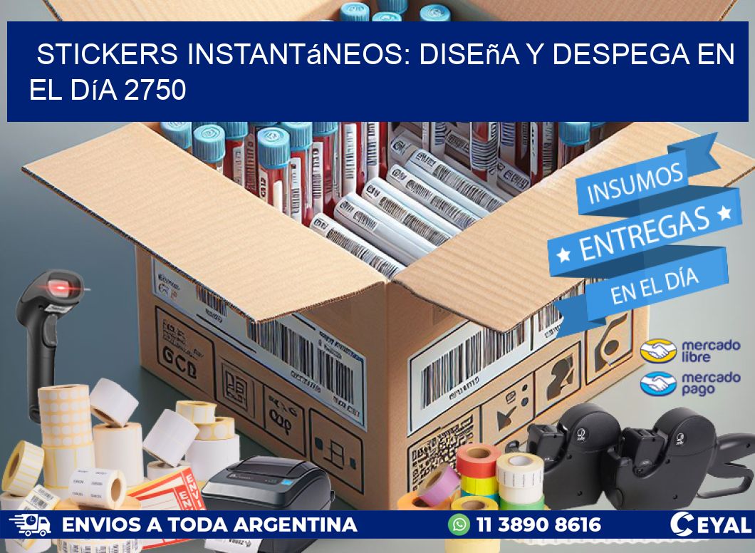 Stickers Instantáneos: Diseña y Despega en el Día 2750
