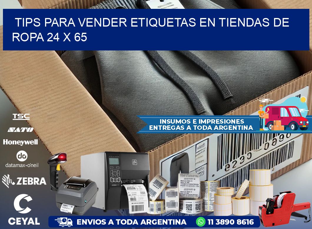 Tips para Vender Etiquetas en Tiendas de Ropa 24 x 65