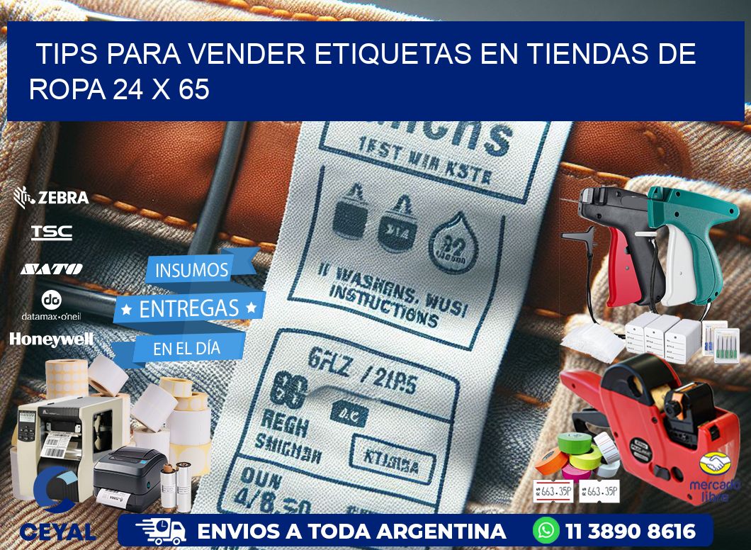 Tips para Vender Etiquetas en Tiendas de Ropa 24 x 65