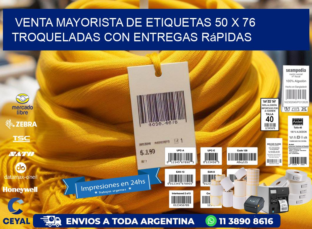 Venta mayorista de etiquetas 50 x 76 troqueladas con entregas rápidas
